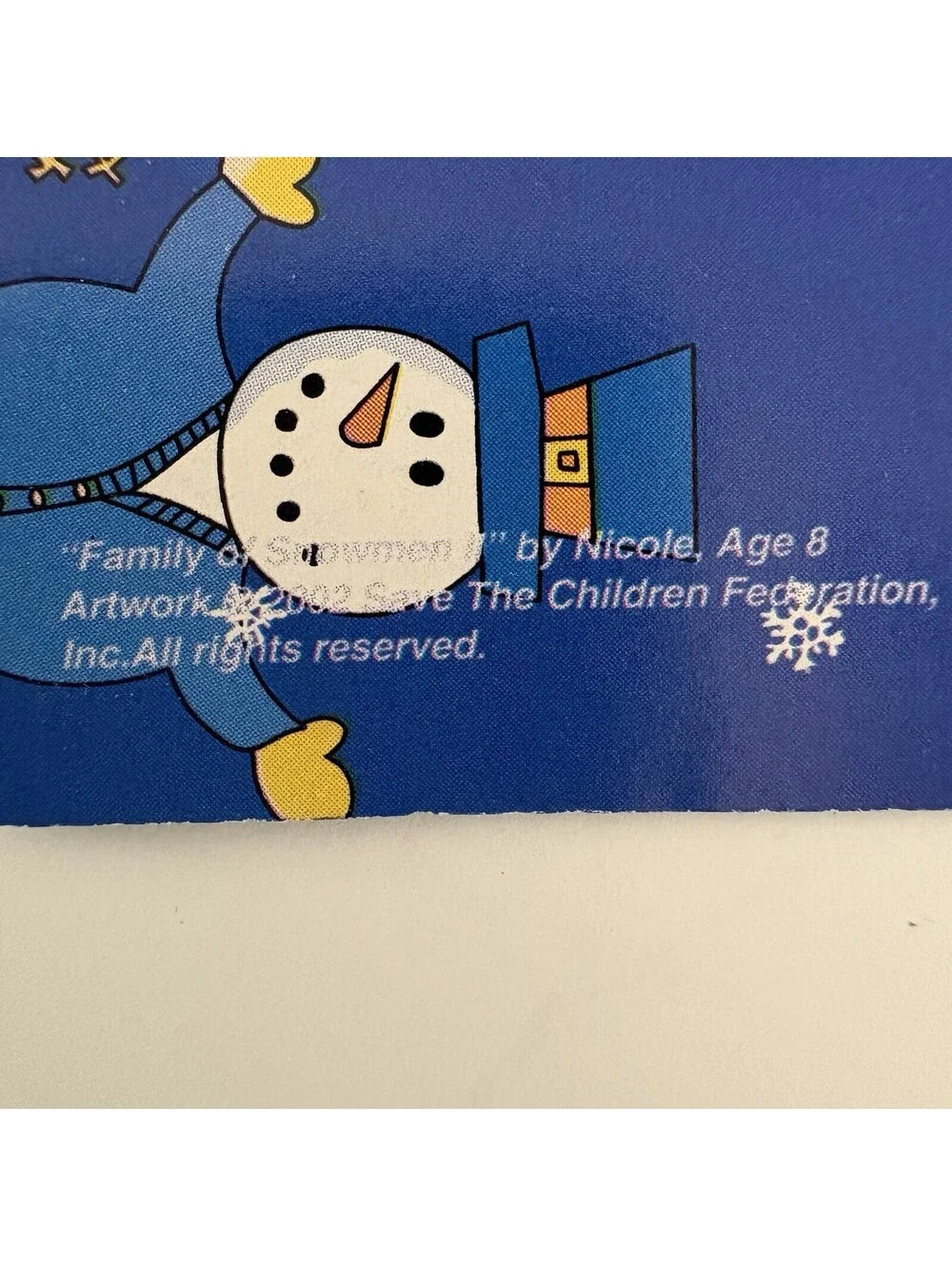 Vintage Christmas Flat Gift Wrap, Holiday Save the Children 1994 2002  3 Pack